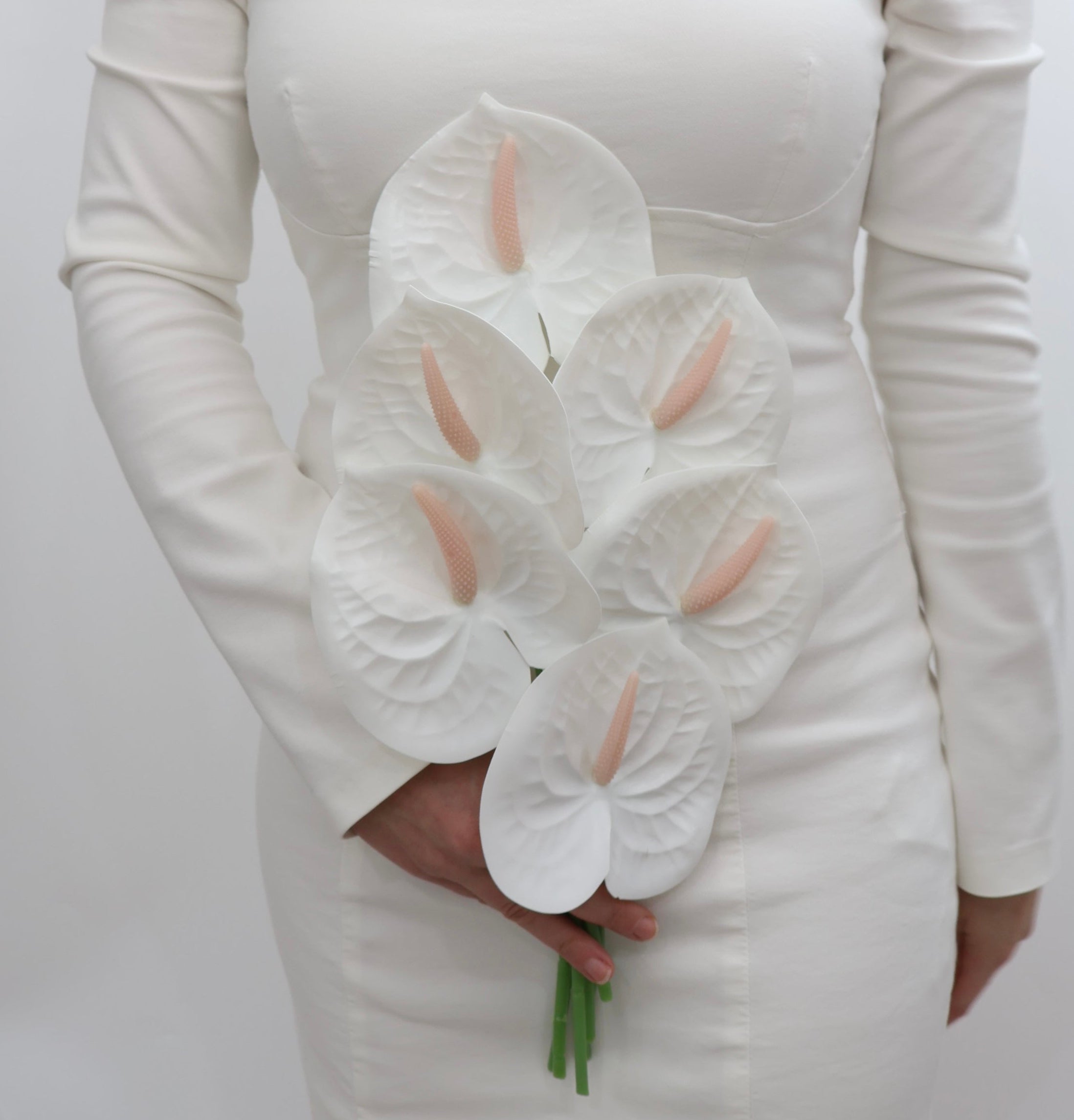 The Stefany - Anthurium Bridal Bouquet