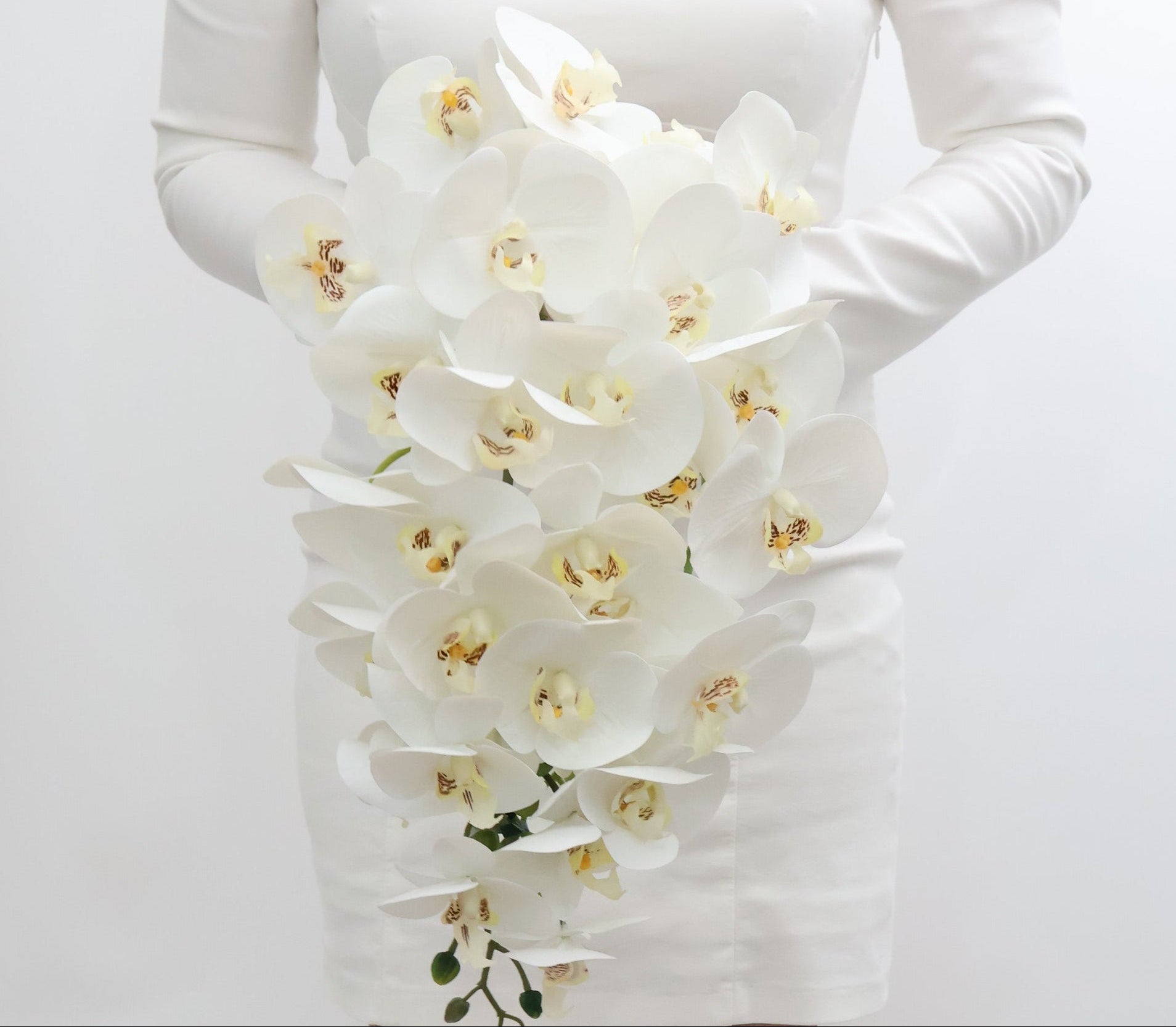 The Christina - Cascading Orchid Bridal Bouquet