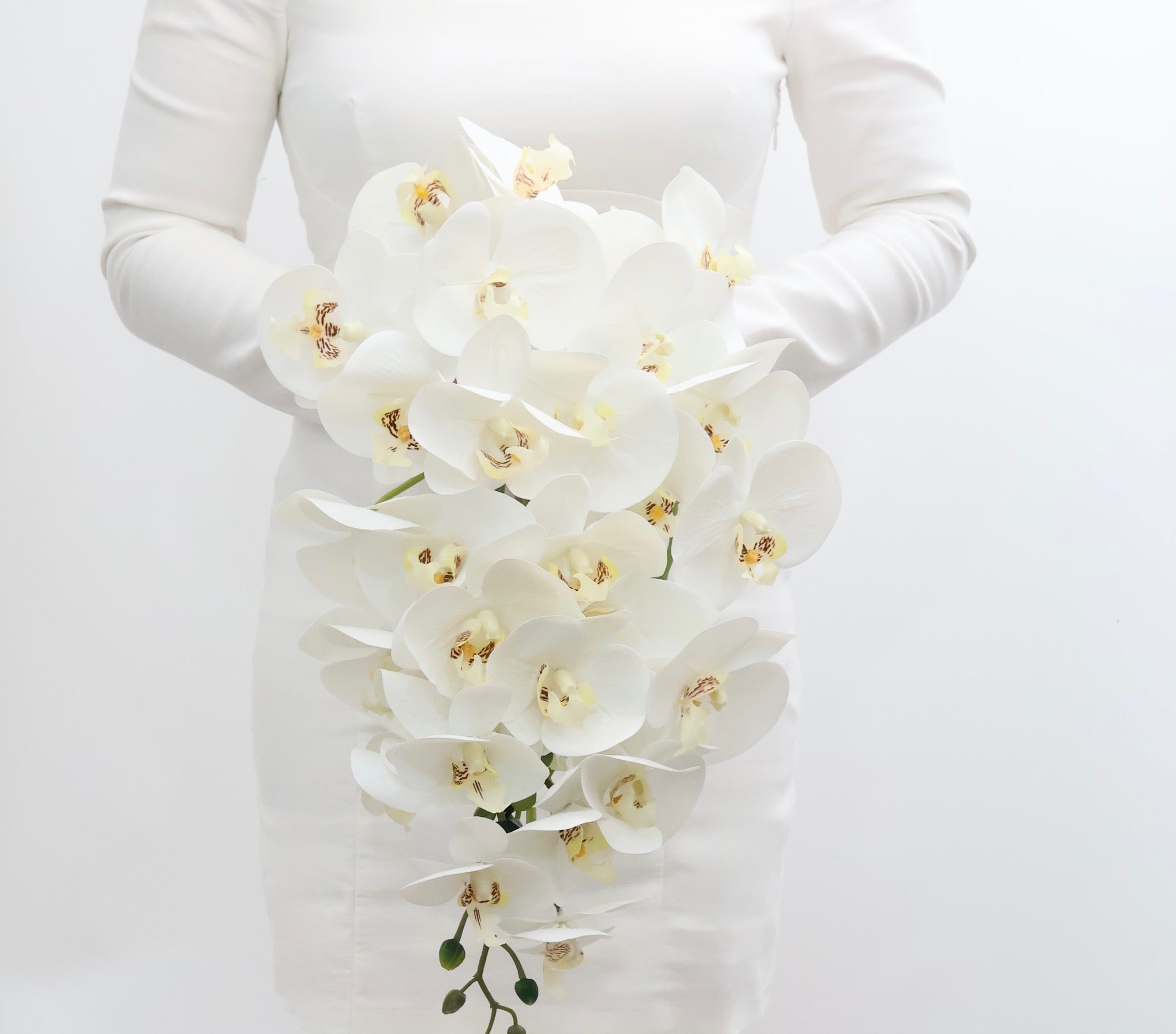 The Christina - Cascading Orchid Bridal Bouquet