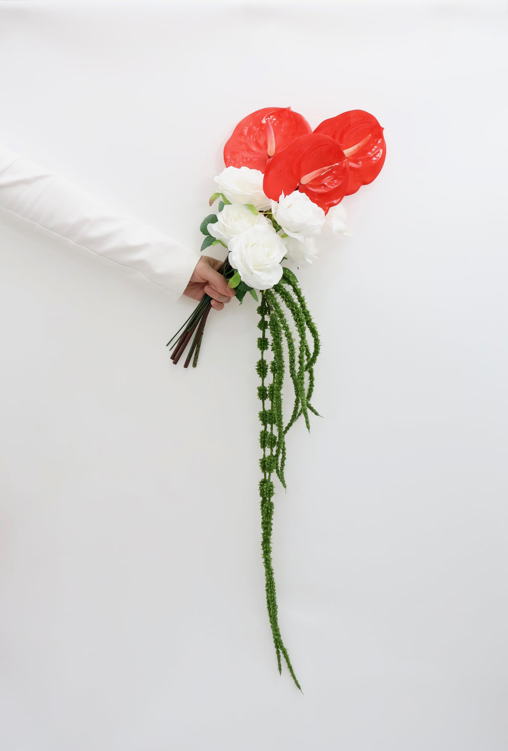 The Jennifer - Anthurium & Amaranthus Bridal Bouquet
