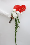 The Jennifer - Anthurium & Amaranthus Bridal Bouquet