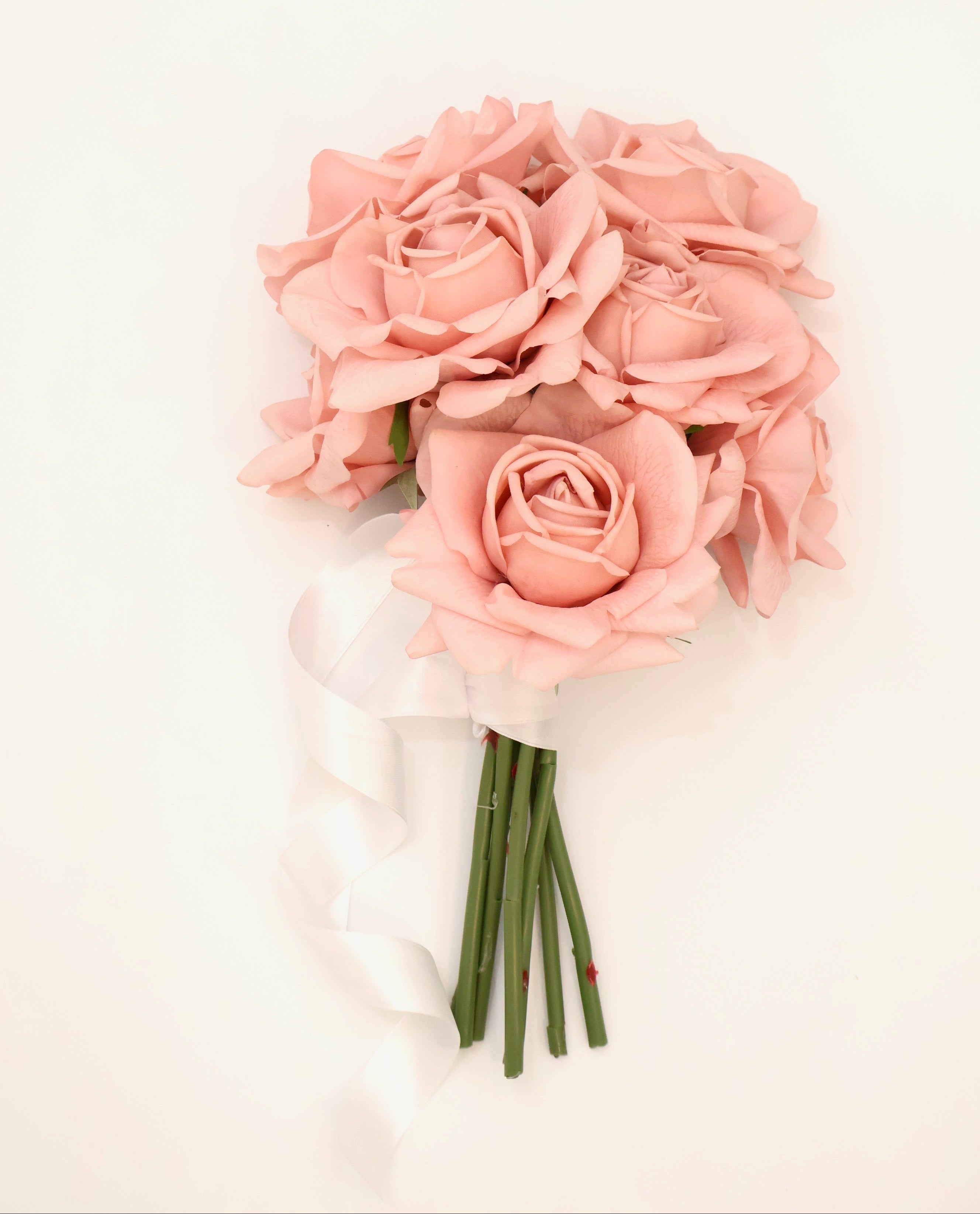 The Cassandra - Pink Reflexed Rose Bridal Bouquet