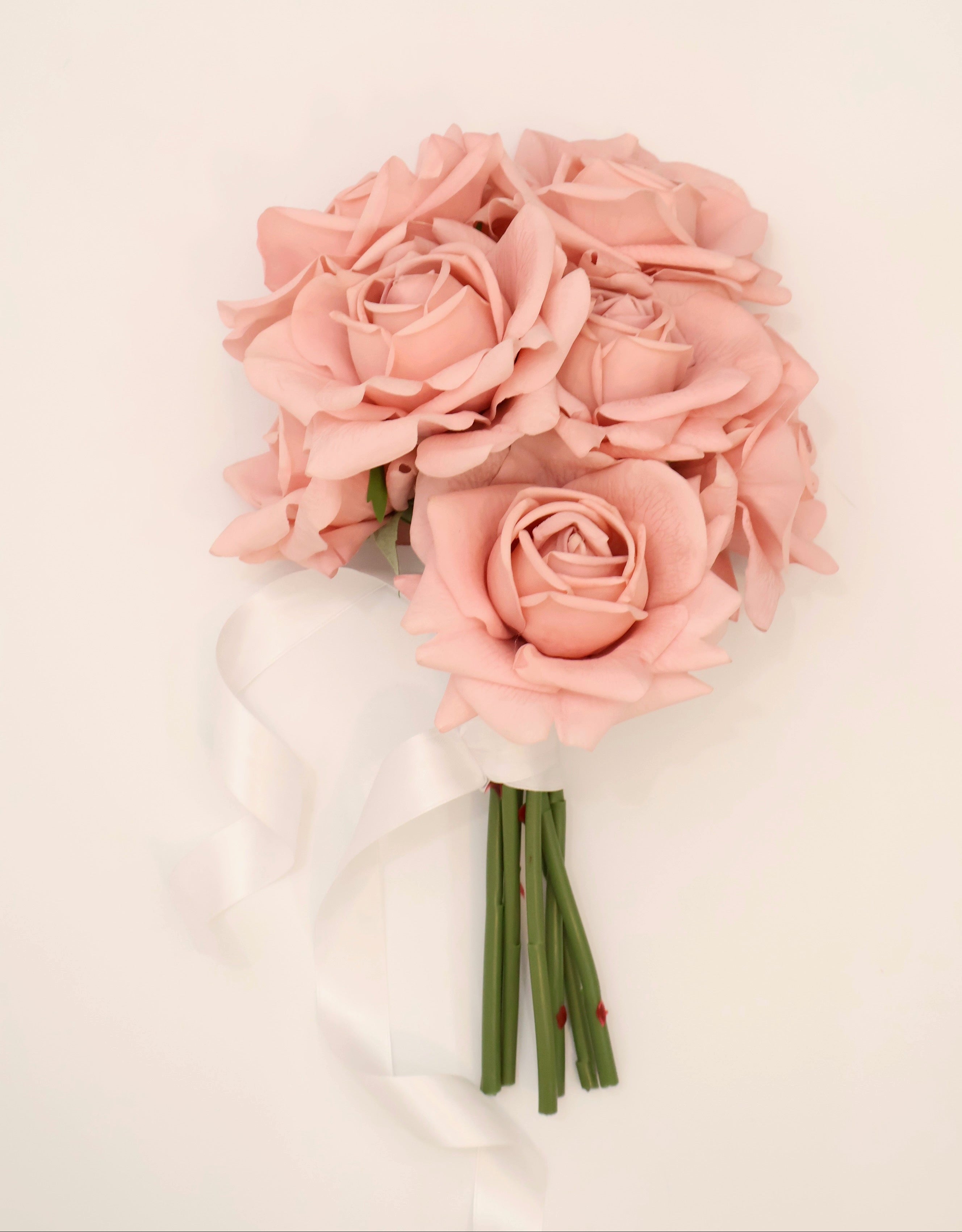 The Cassandra - Pink Reflexed Rose Bridal Bouquet